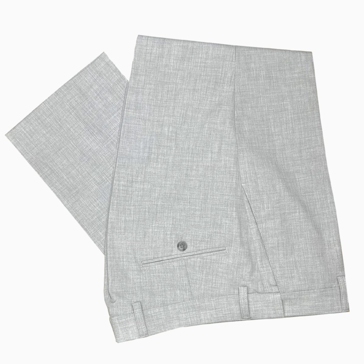 light grey stretch waist suit pants