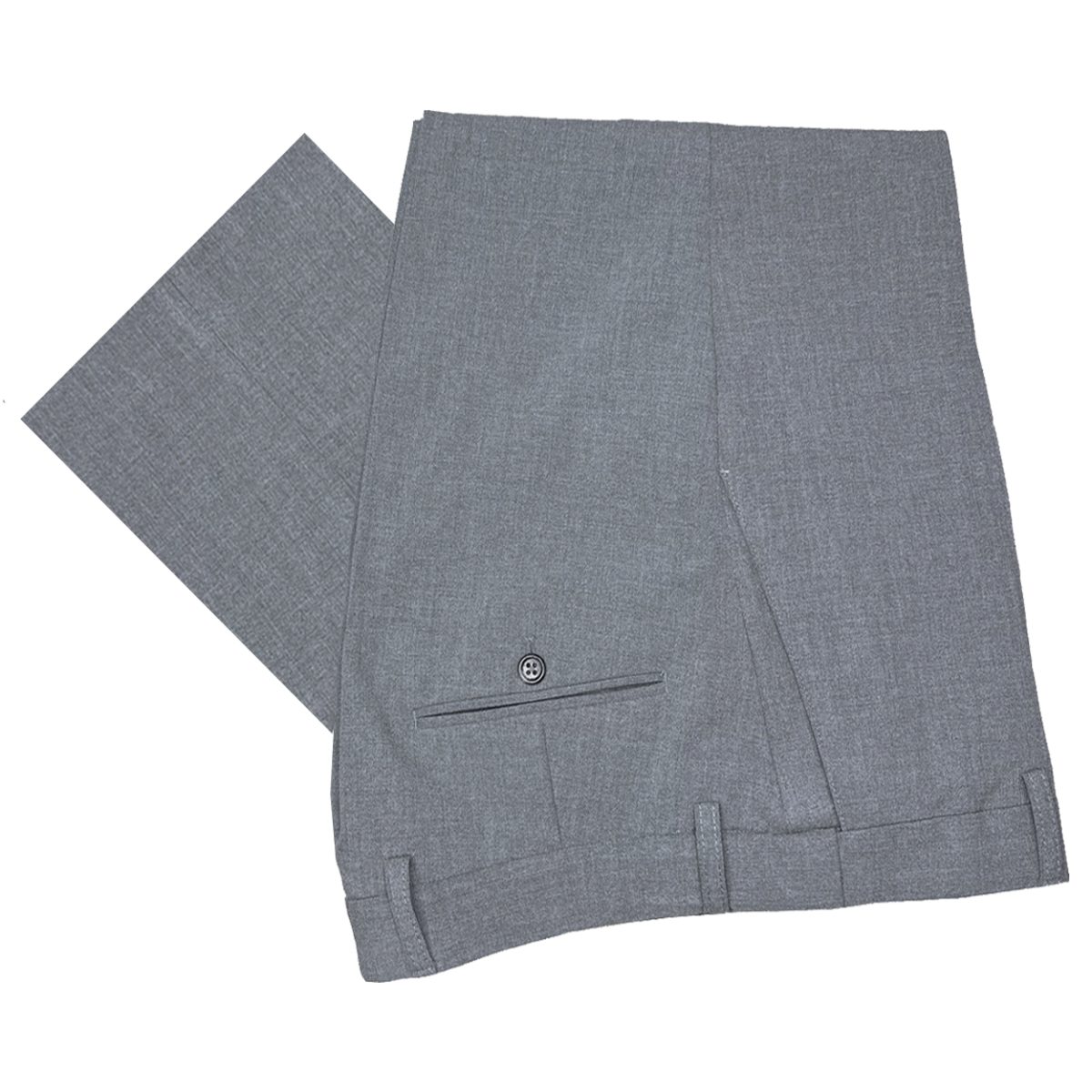 medium grey stretch waist suit pants