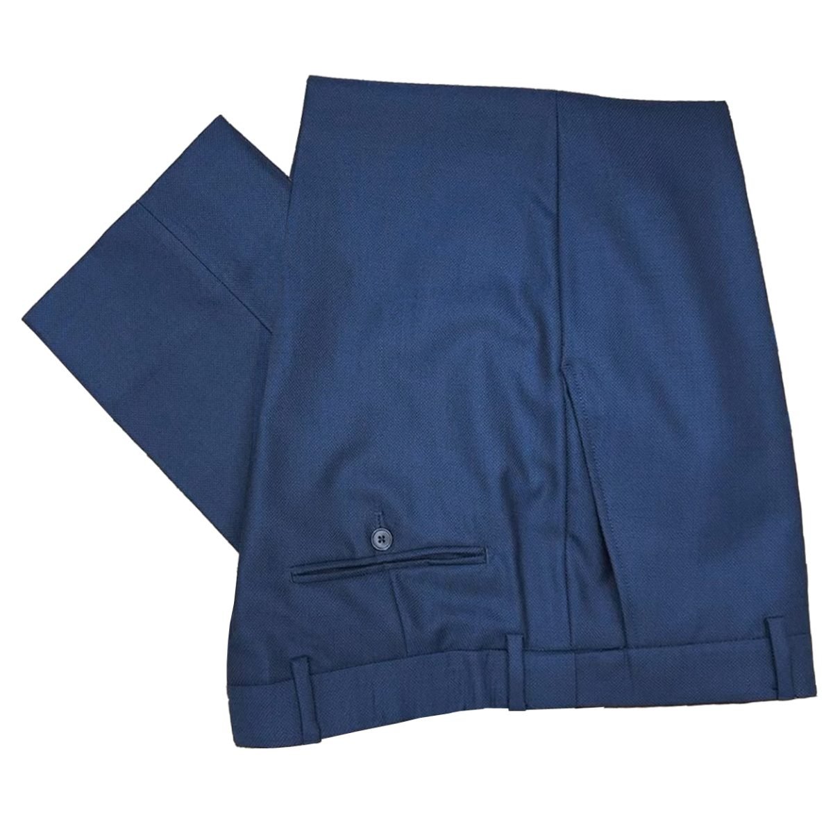 azure blue stretch waist pants
