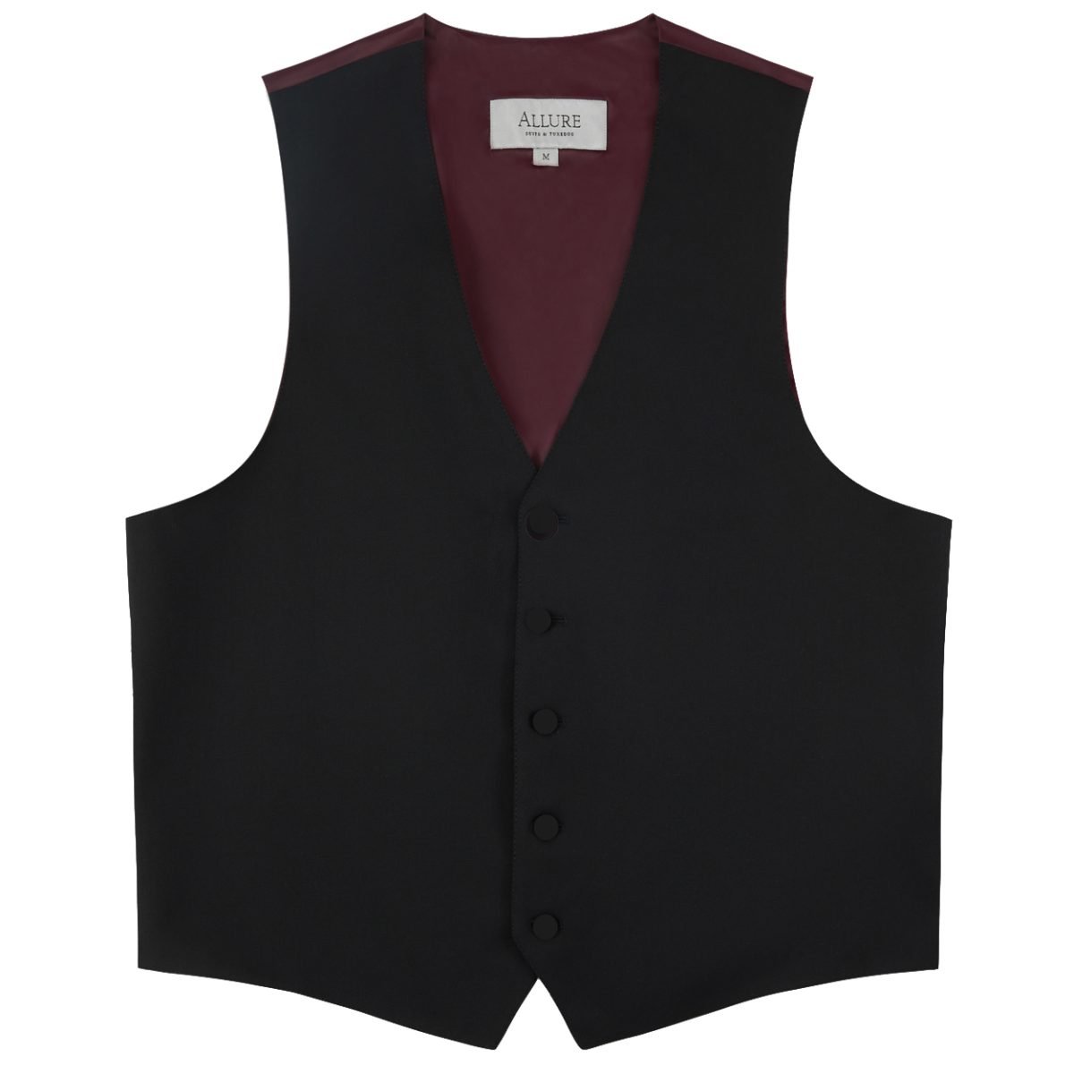 black stretch separates tuxedo vest