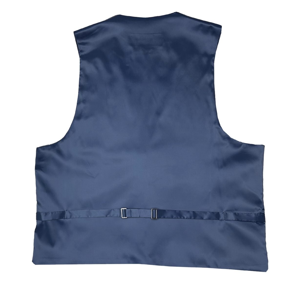 blue satin back vest