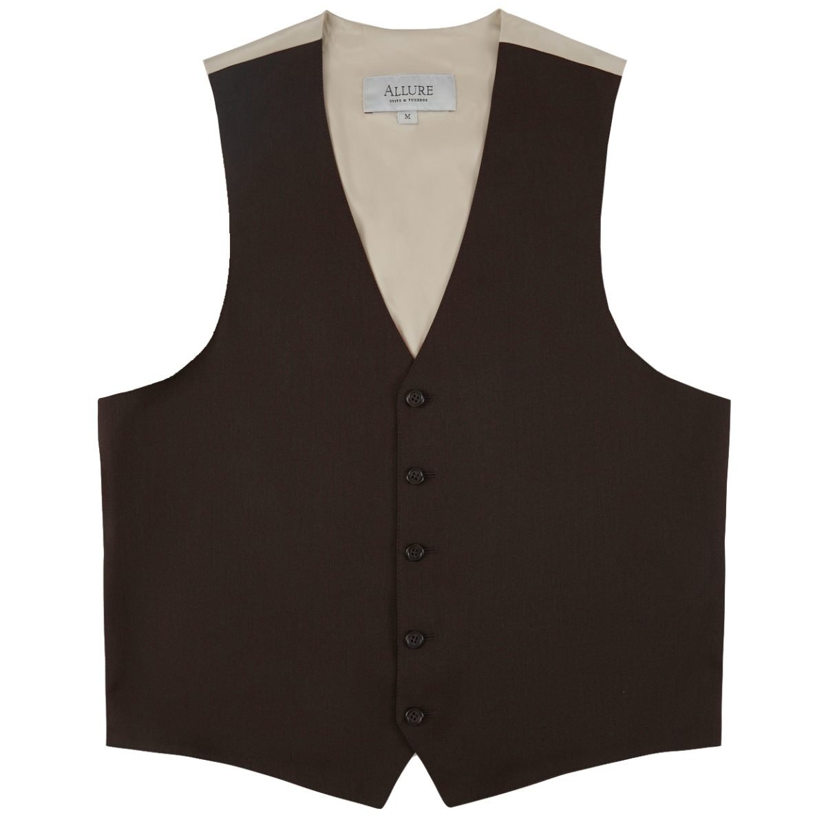 brown stretch separates suit vest