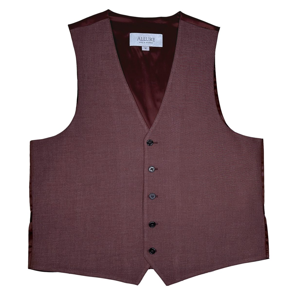 burgundy stretch separates suit vest