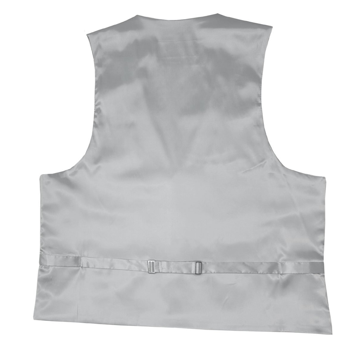 light grey satin back vest