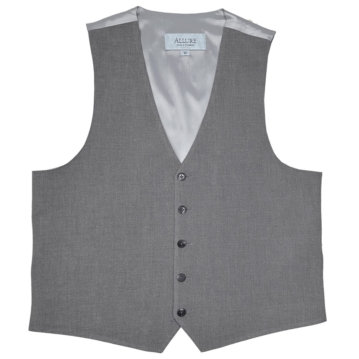 medium grey stretch separates suit vest
