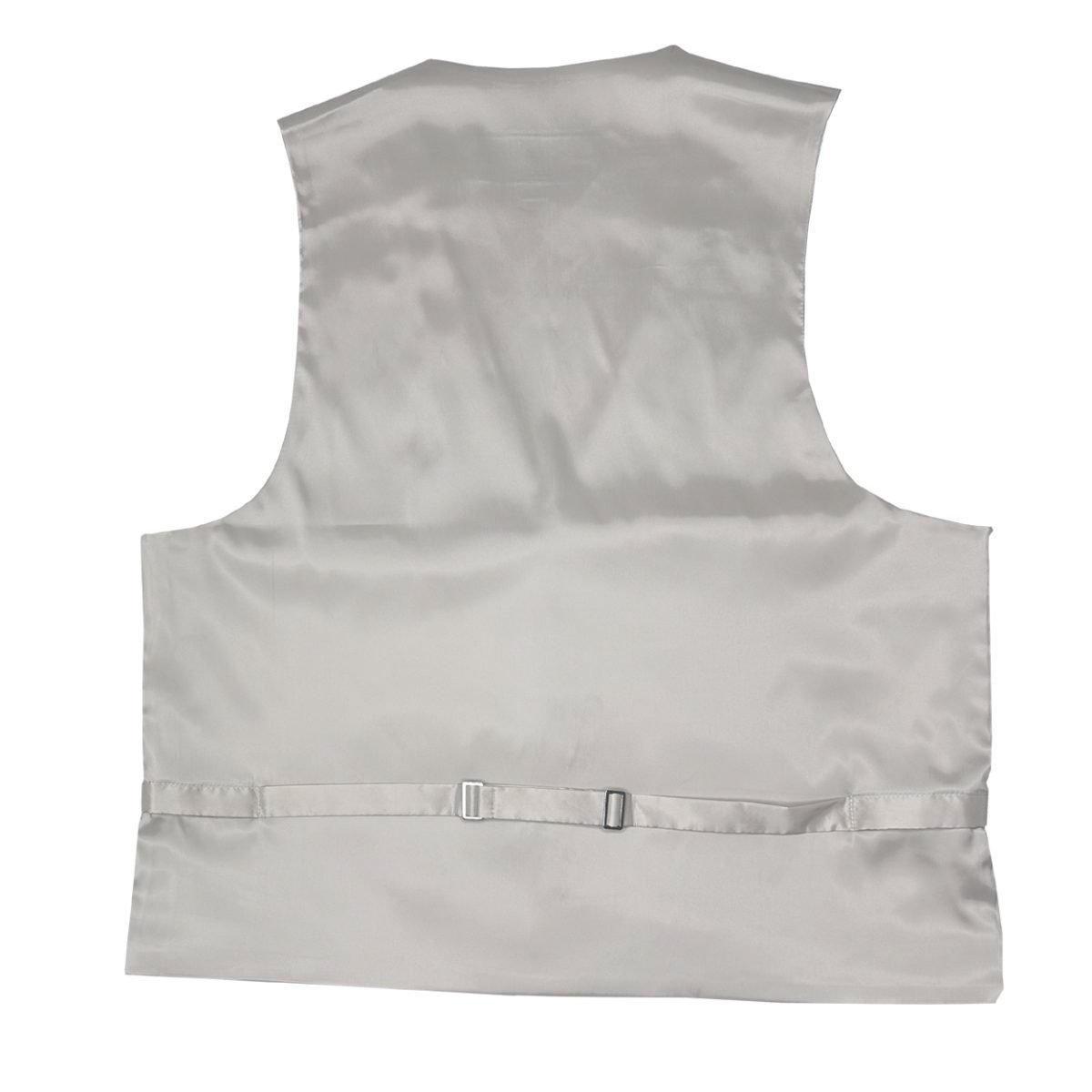 tan satin back vest