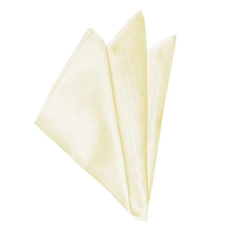 yellow simply solid pocket square