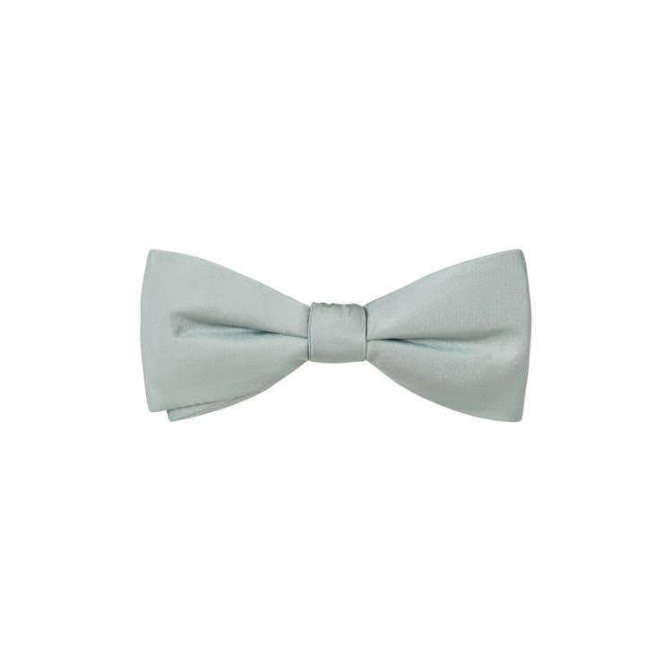 mint solid silk bow tie