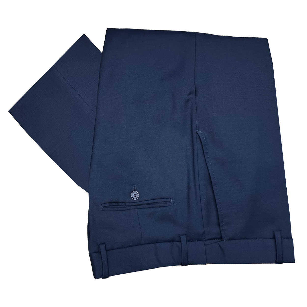 navy blue super 120's wool pants by couture 1910